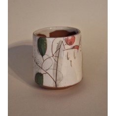 Tasse à café chat fleur citron