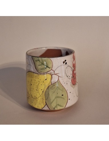 Tasse à café chat fleur citron