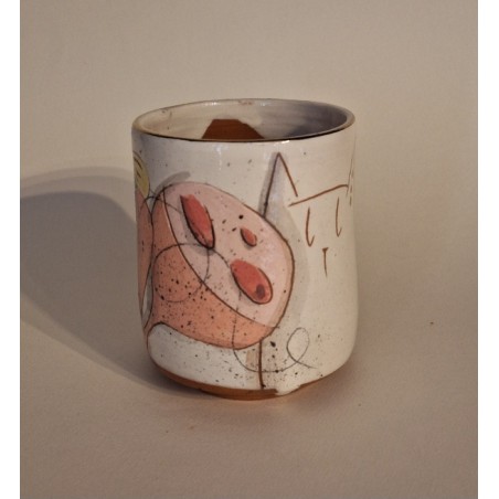 Tasse à café chat grenade