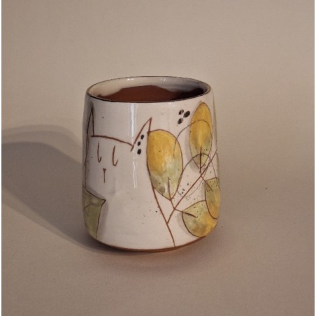 Tasse à café fleur rose