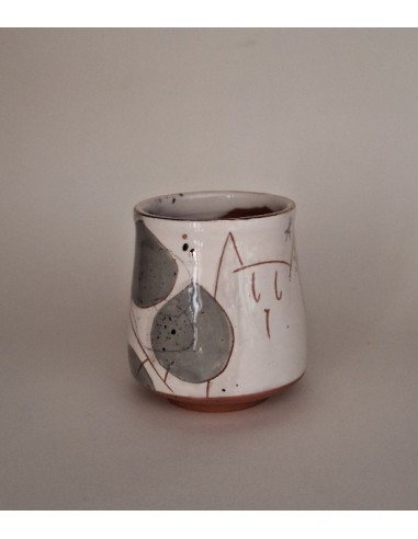 Tasse à café chat trèfle des près