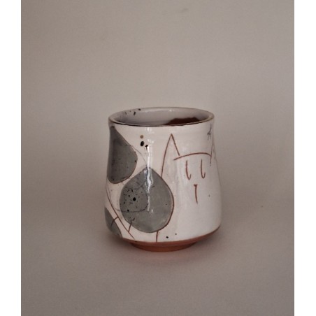 Tasse à café chat trèfle des près