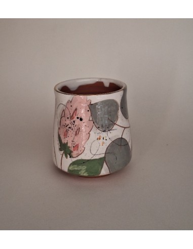 Tasse à café chat trèfle des près