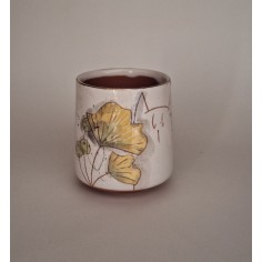 Tasse à café chat feuilles...