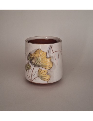 Tasse à café chat feuilles de ginko