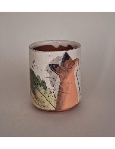 Tasse à café renard feuilles de chêne