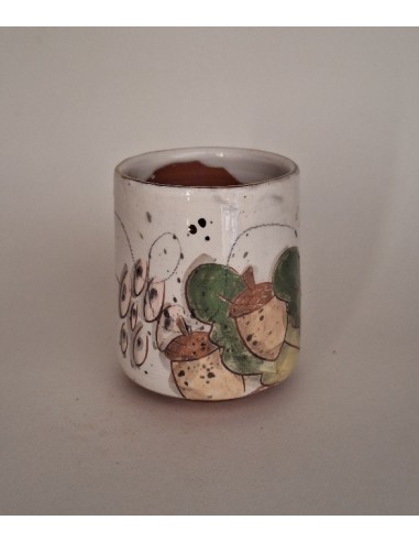 Tasse à café renard feuilles de chêne