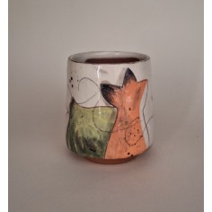 Tasse à café renard figue...