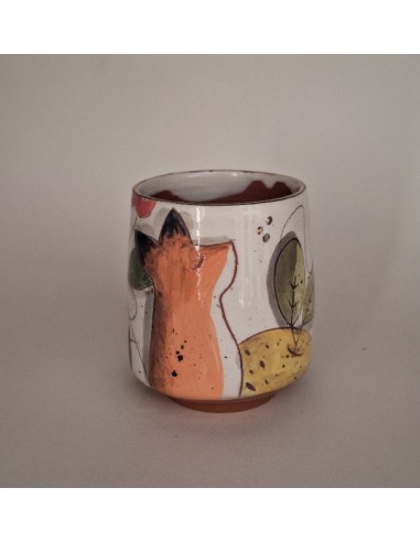 Tasse à café renard baies rouges