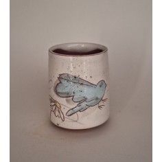 Tasse à café oiseau fleurs...