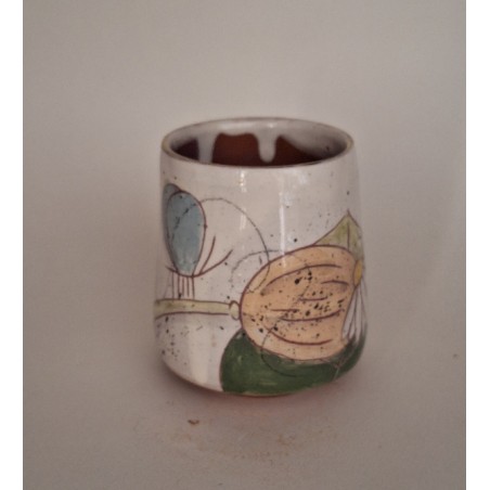 Tasse à café oiseau rose papillon