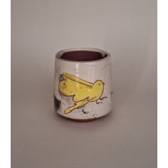 Tasse à café oiseau jaune