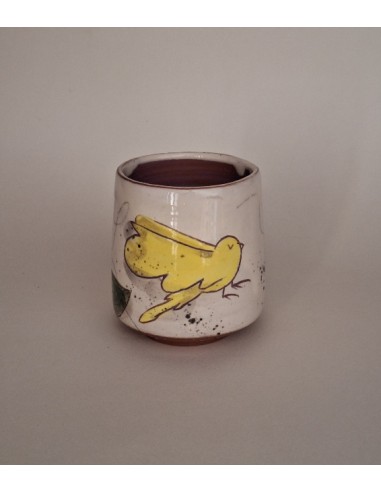 Tasse à café oiseau jaune
