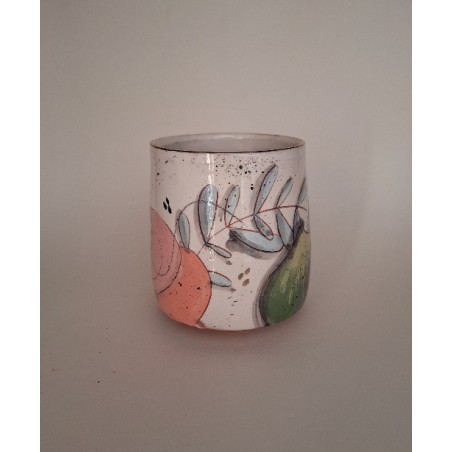 Mug chat fleur rose
