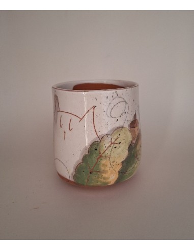 Mug chat feuille de chêne