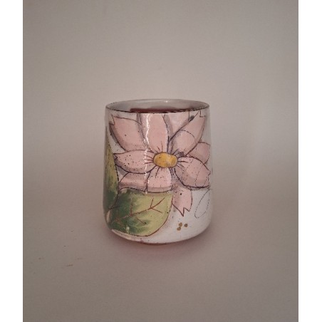 Mug chat fleur rose