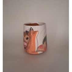 Mug renard roses