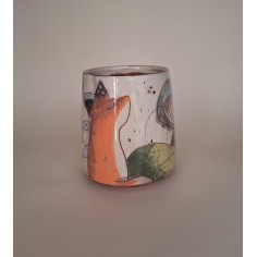 Mug renard champignon bleu