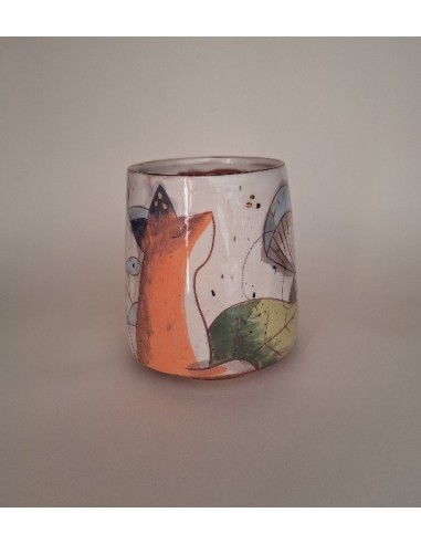 Mug renard champignon bleu