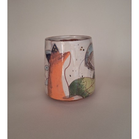 Mug renard champignon bleu