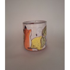 Mug renard feuille de chêne