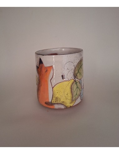 Mug renard feuille de chêne
