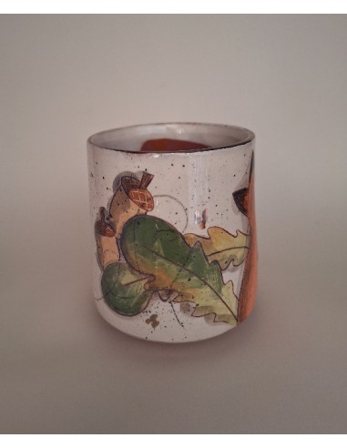 Mug renard feuille de chêne