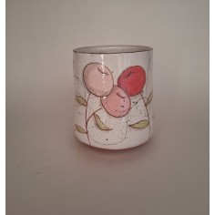 Mug oiseau rose marguerite 2