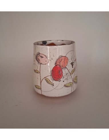 Mug oiseau bleu fleurs roses