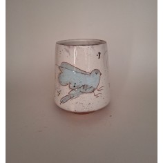 Mug oiseau bleu feuilles de...