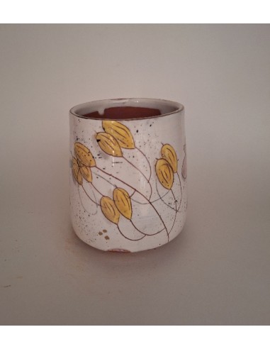 Mug oiseau or rose champignons