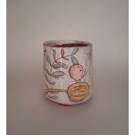 Mug oiseau jaune papillon