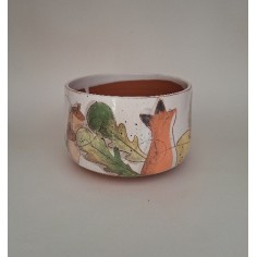 Bol renard feuilles de chêne