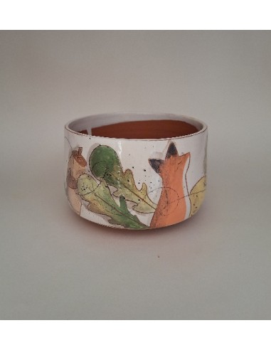 Bol renard feuilles de chêne