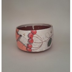 Bol chat fleur rose 2