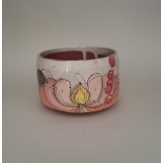 Bol chat fleur rose 2