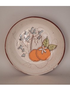 Assiette creuse chat oranges