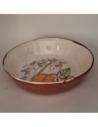 Assiette creuse chat oranges