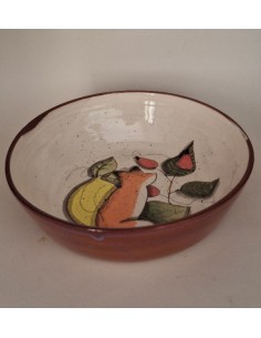 Assiette creuse renard citron 2