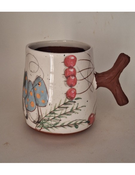 Mug anse chat champignons