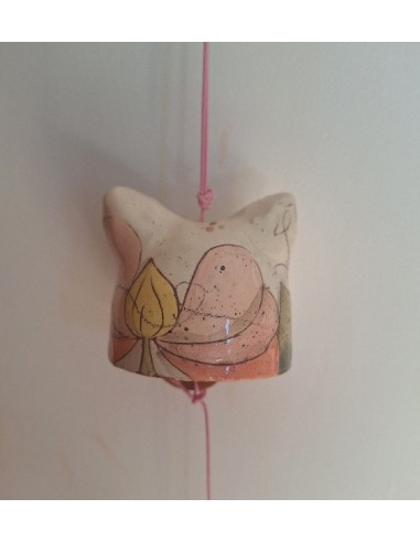 Cloche à vent ou furin "fleur rose"