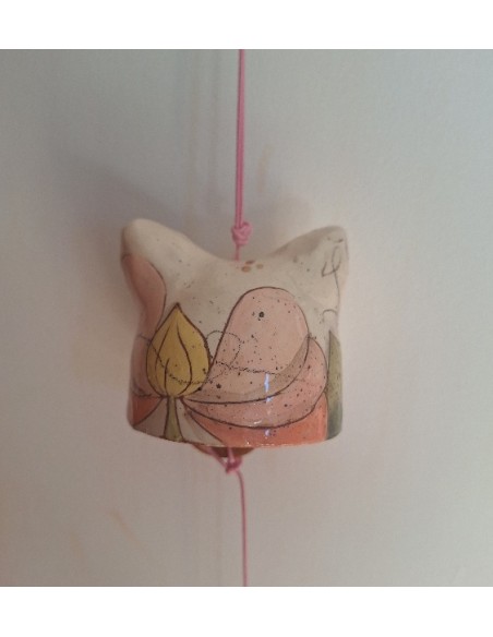 Cloche à vent ou furin "fleur rose"