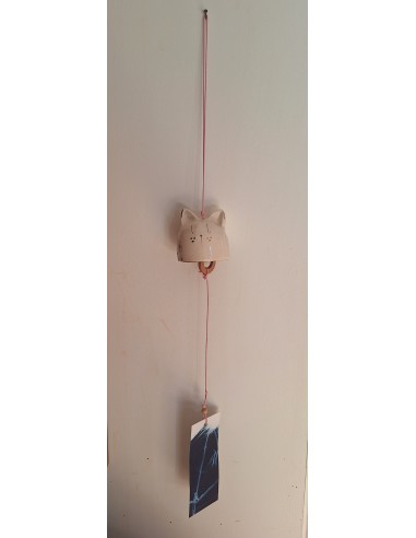 Cloche à vent ou furin "bouquet rose"