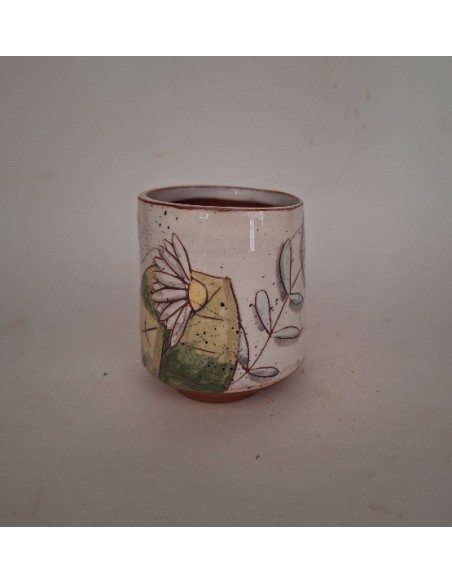 Tasse à café chat feuilles de ginko